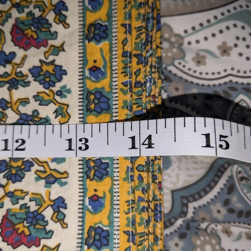 WIlliams Sonoma Blue and yellow floral placement set of 8